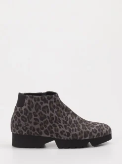 Thierry Rabotin – Stiefelette aus Veloursleder grau
