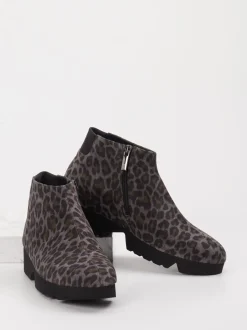 Thierry Rabotin – Stiefelette aus Veloursleder grau