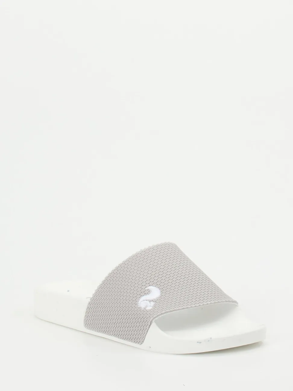 Thies – Badepantolette aus Textil in Hellgrau