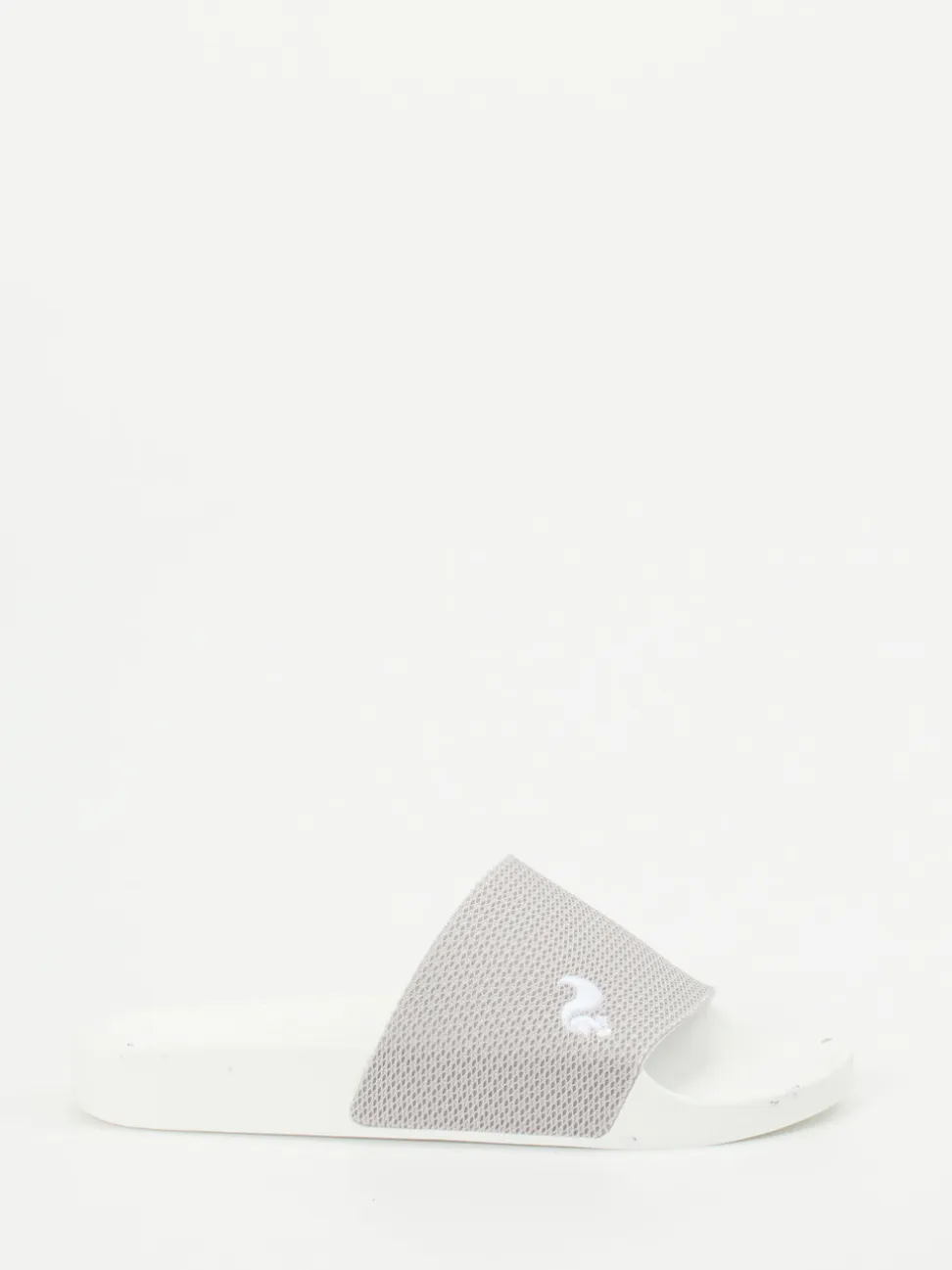 Thies – Badepantolette aus Textil in Hellgrau