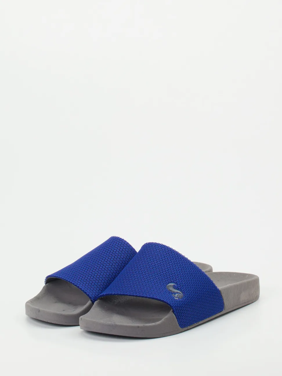 Thies – Badeschlappe aus Textil in Kobaltblau
