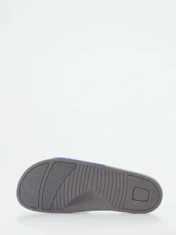 Thies – Badeschlappe aus Textil in Kobaltblau