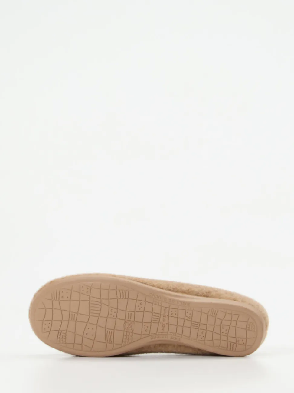 Thies – Ballerina-Hausschuh aus Wollfilz beigebraun