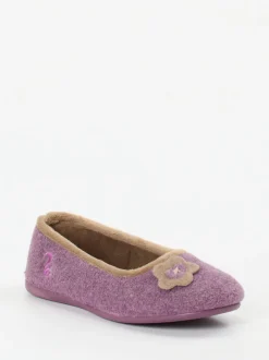 Thies – Ballerina-Hausschuh aus Filz fliederlila