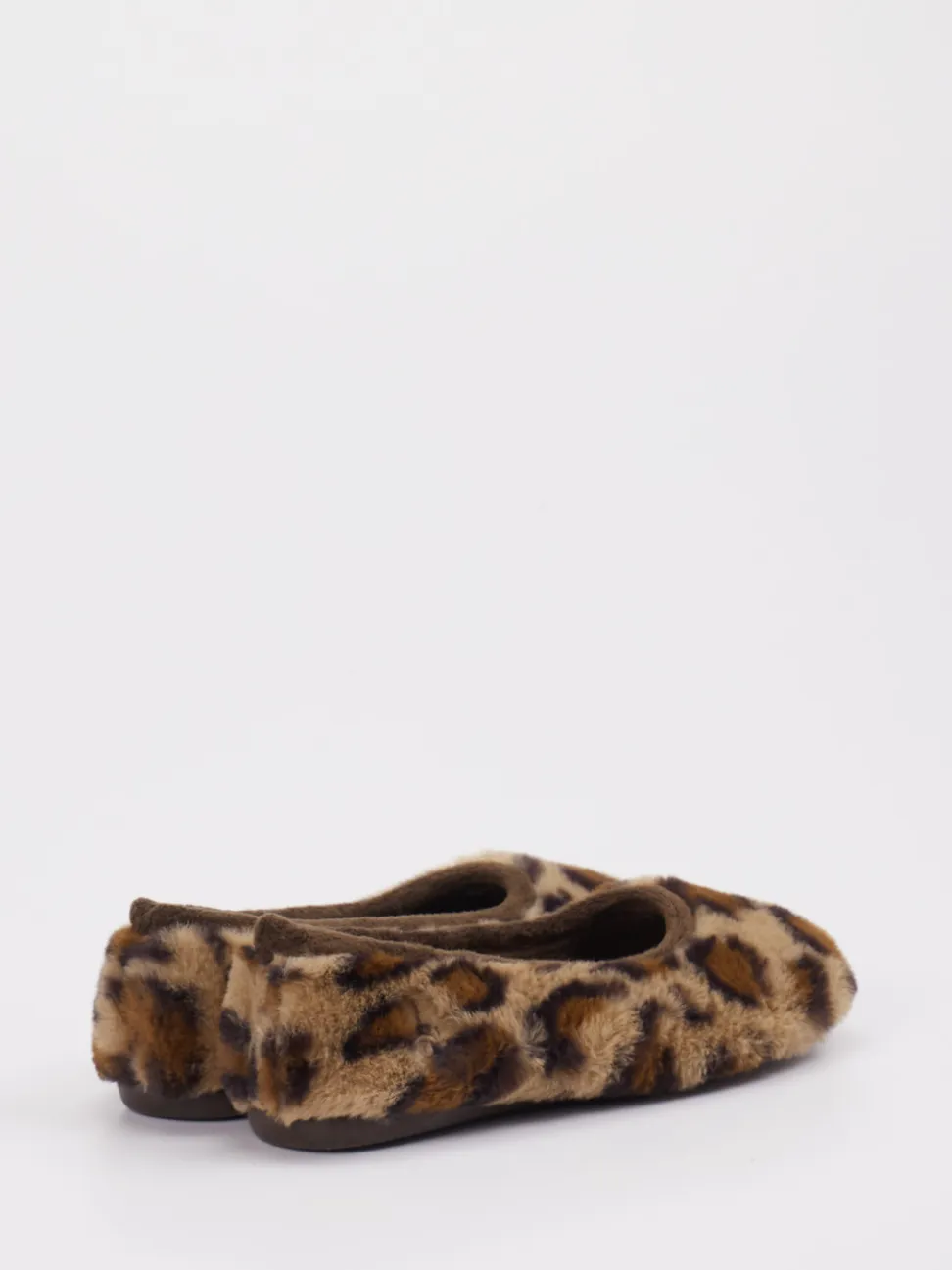 Thies – Ballerina-Hausschuh aus Textil mit Leomuster