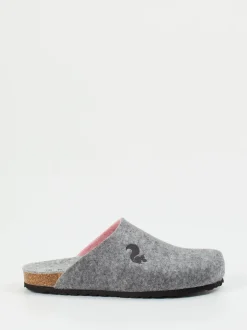 Thies – Filzpantoffeln aus Wollmix in Grau