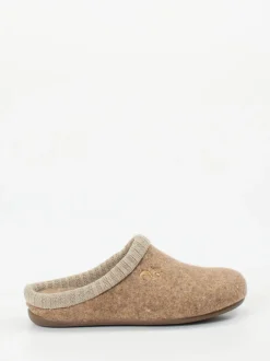 Thies – Filzpantoffeln aus Wollfilz in Beige