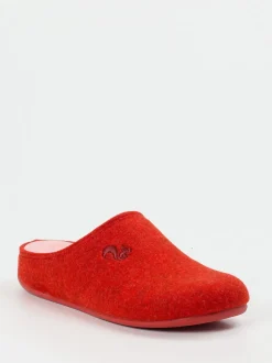 Thies – Filzpantoffeln aus Recyclingfilz in Rot
