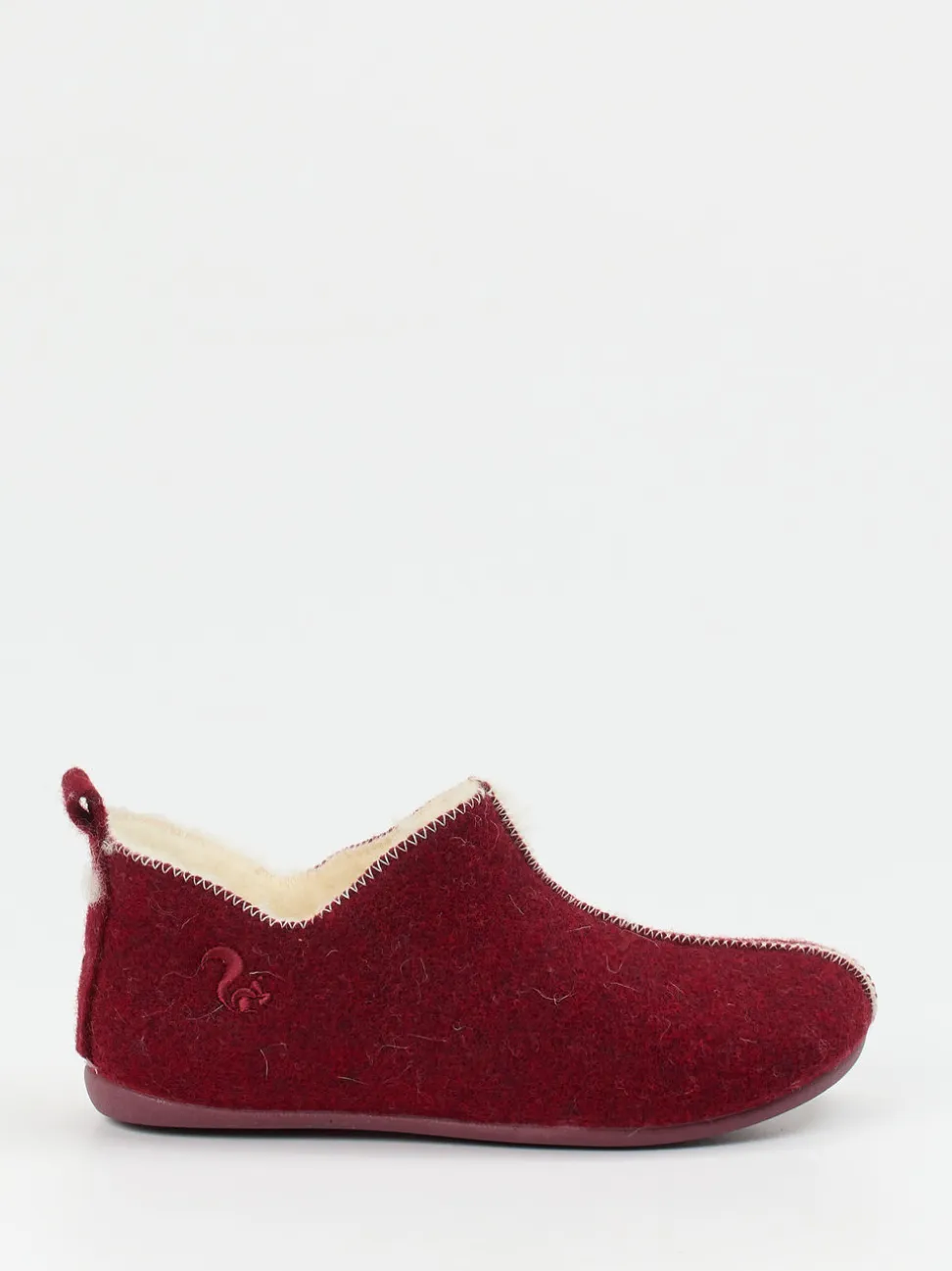 Thies – Hüttenschuhe aus Wollfilz Dunkelrot