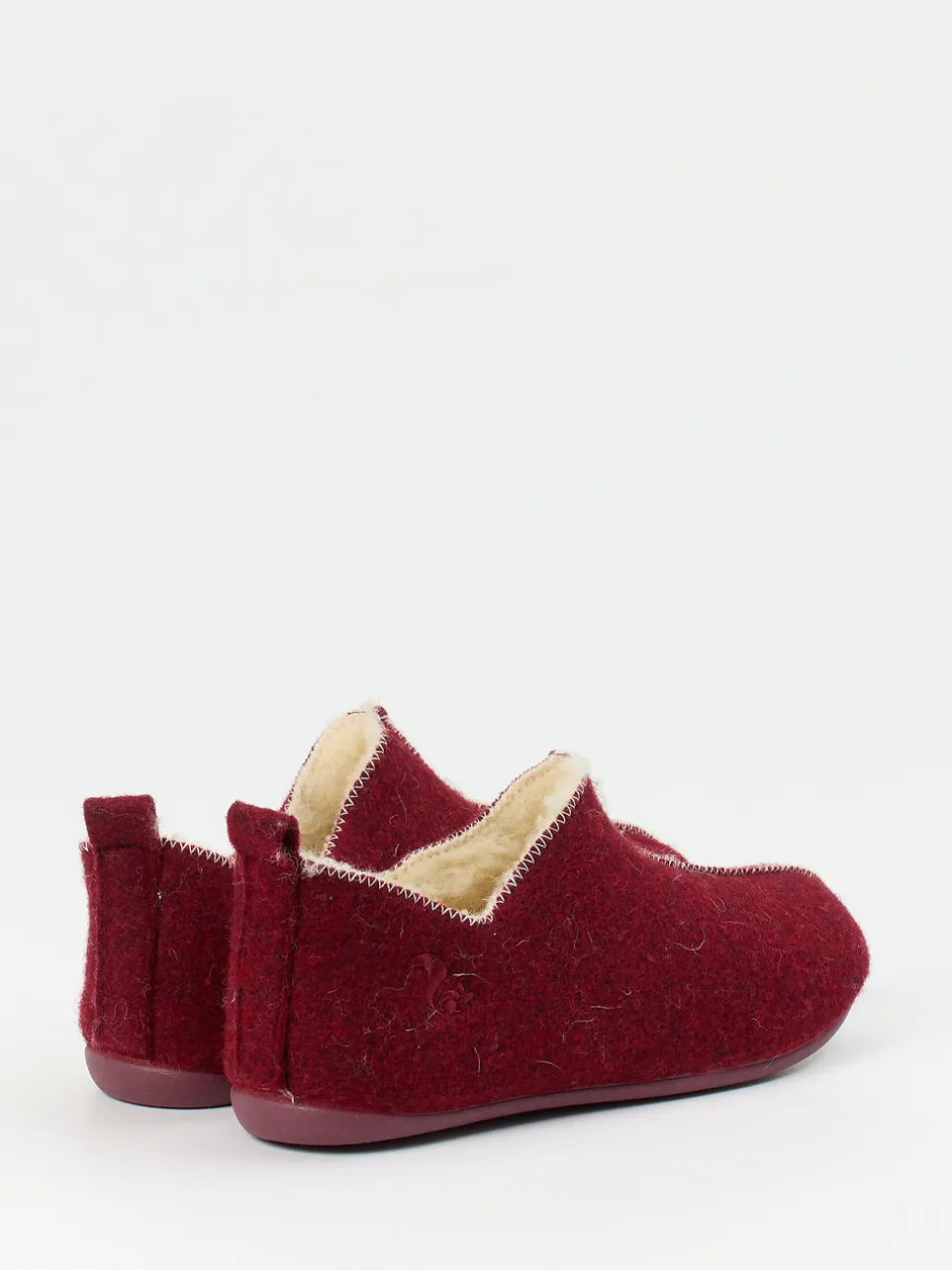 Thies – Hüttenschuhe aus Wollfilz Dunkelrot
