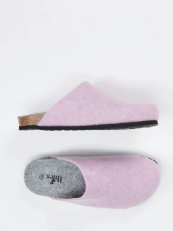 Thies – Pantoffeln aus Filz in Fliederrosa