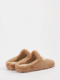 Thies – Pantoffeln aus Textil in Hellbraun