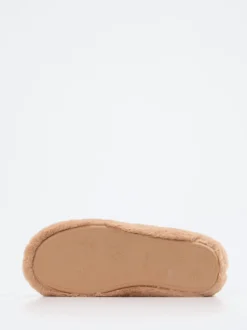Thies – Pantoffeln aus Textil in Hellbraun