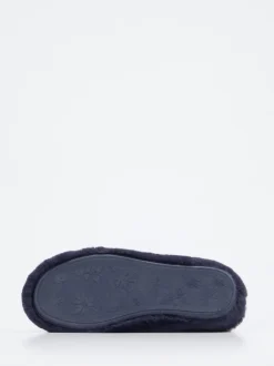 Thies – Pantoffeln aus Textil in Dunkelblau