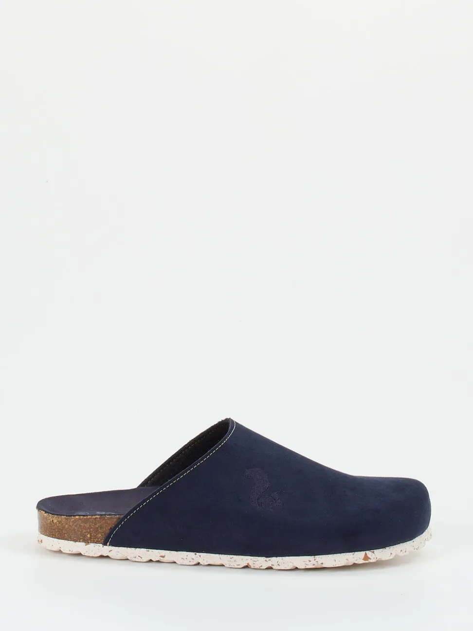 Thies – Pantoffeln aus Veloursleder Dunkelblau