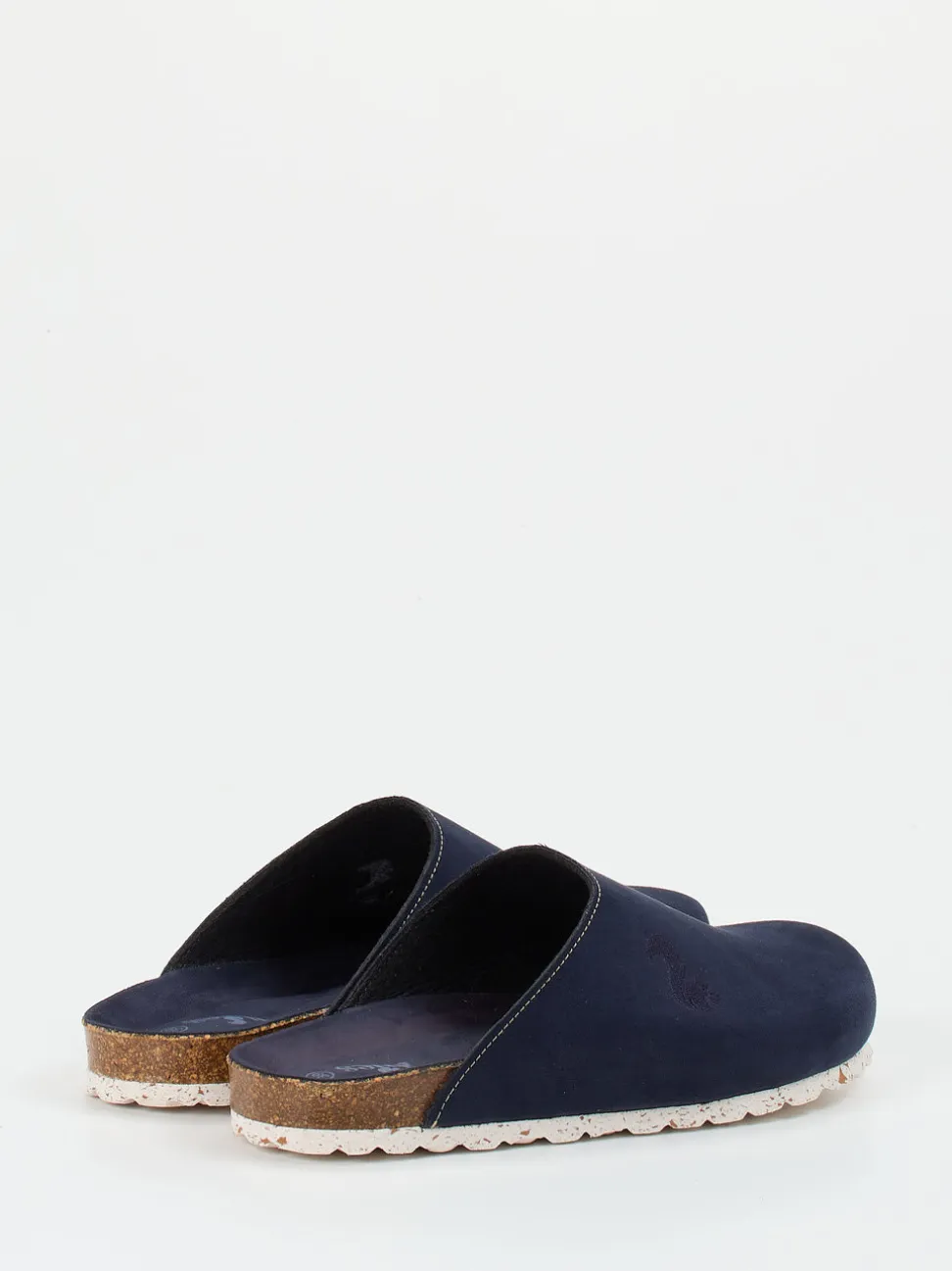 Thies – Pantoffeln aus Veloursleder Dunkelblau