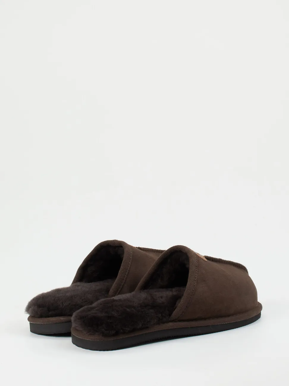 Thies – Pantoffeln aus Veloursleder dunkelbraun