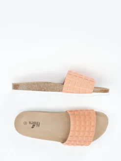 Thies – Pantolette aus Textil in Koralle