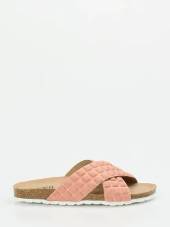 Thies – Pantolette aus Textil in Altrosa