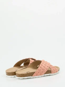 Thies – Pantolette aus Textil in Altrosa