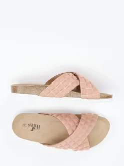 Thies – Pantolette aus Textil in Altrosa
