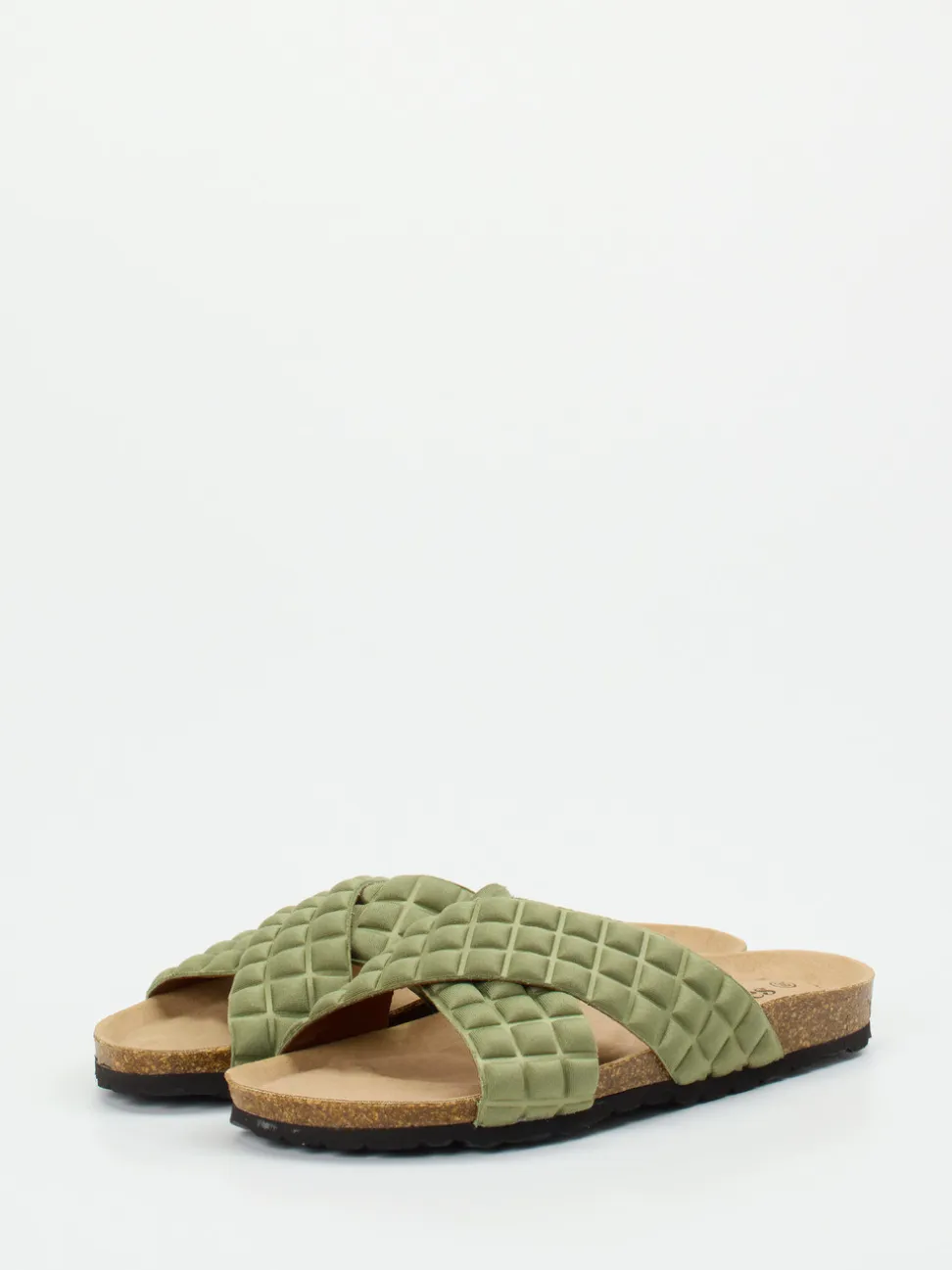 Thies – Pantolette aus Textil in Salbeigrün