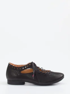 Think – Ballerinas aus Kalbleder Schwarz
