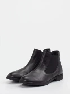 Think – Chelsea Stiefelette aus Kalbleder schwarz