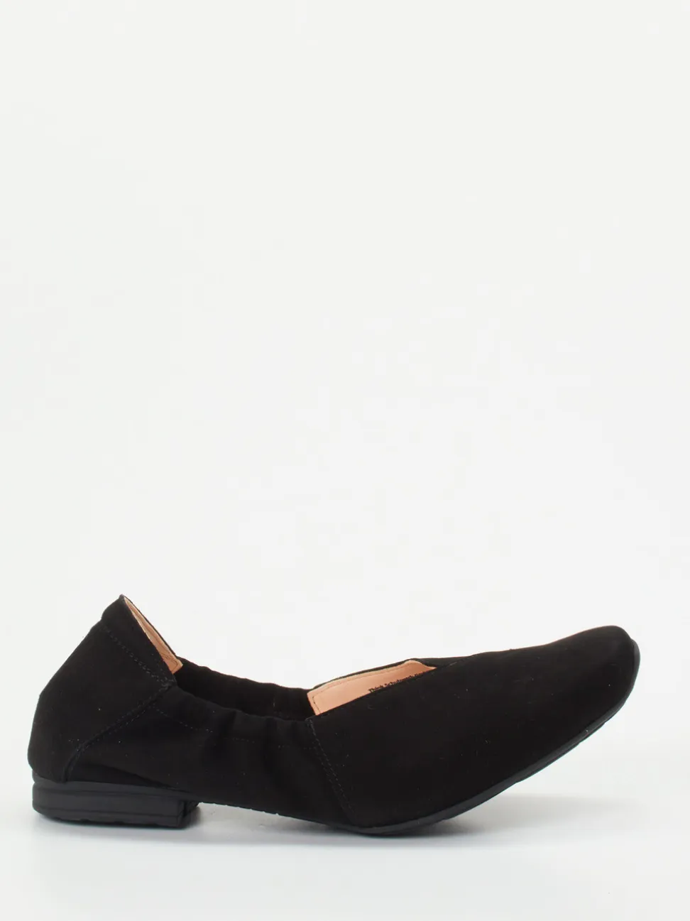 Think – Komfort-Ballerinas aus Veloursleder schwarz