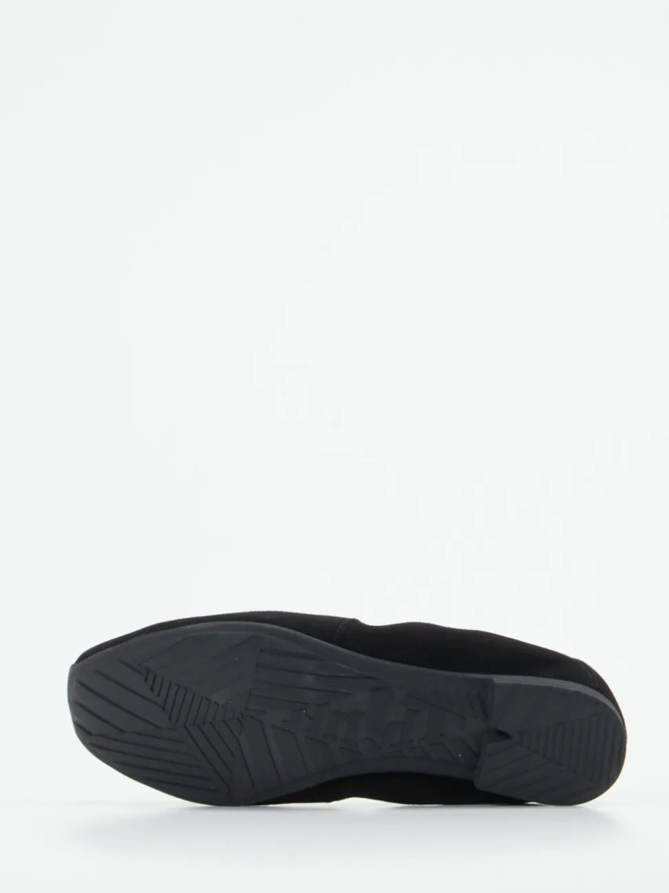 Think – Komfort-Ballerinas aus Veloursleder schwarz