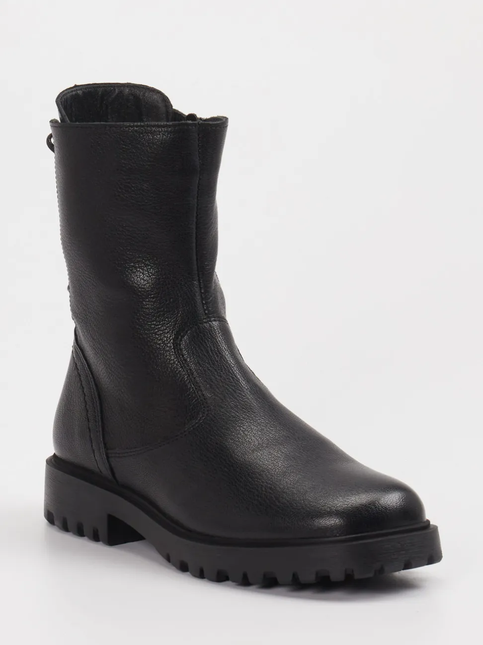 Think – Schnür-Boots aus Leder schwarz