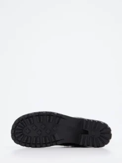 Think – Schnür-Boots aus Leder schwarz