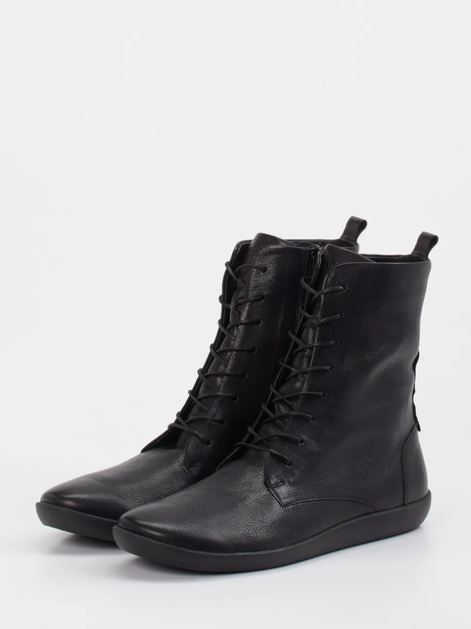 Think – Schnür-Boots aus Ziegenleder schwarz