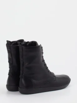 Think – Schnür-Boots aus Ziegenleder schwarz