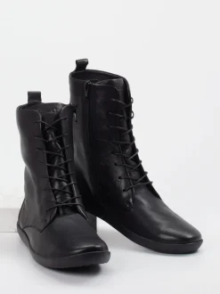 Think – Schnür-Boots aus Ziegenleder schwarz