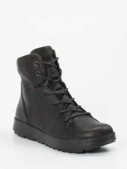 Think – Schnürboots aus Ziegenleder schwarz