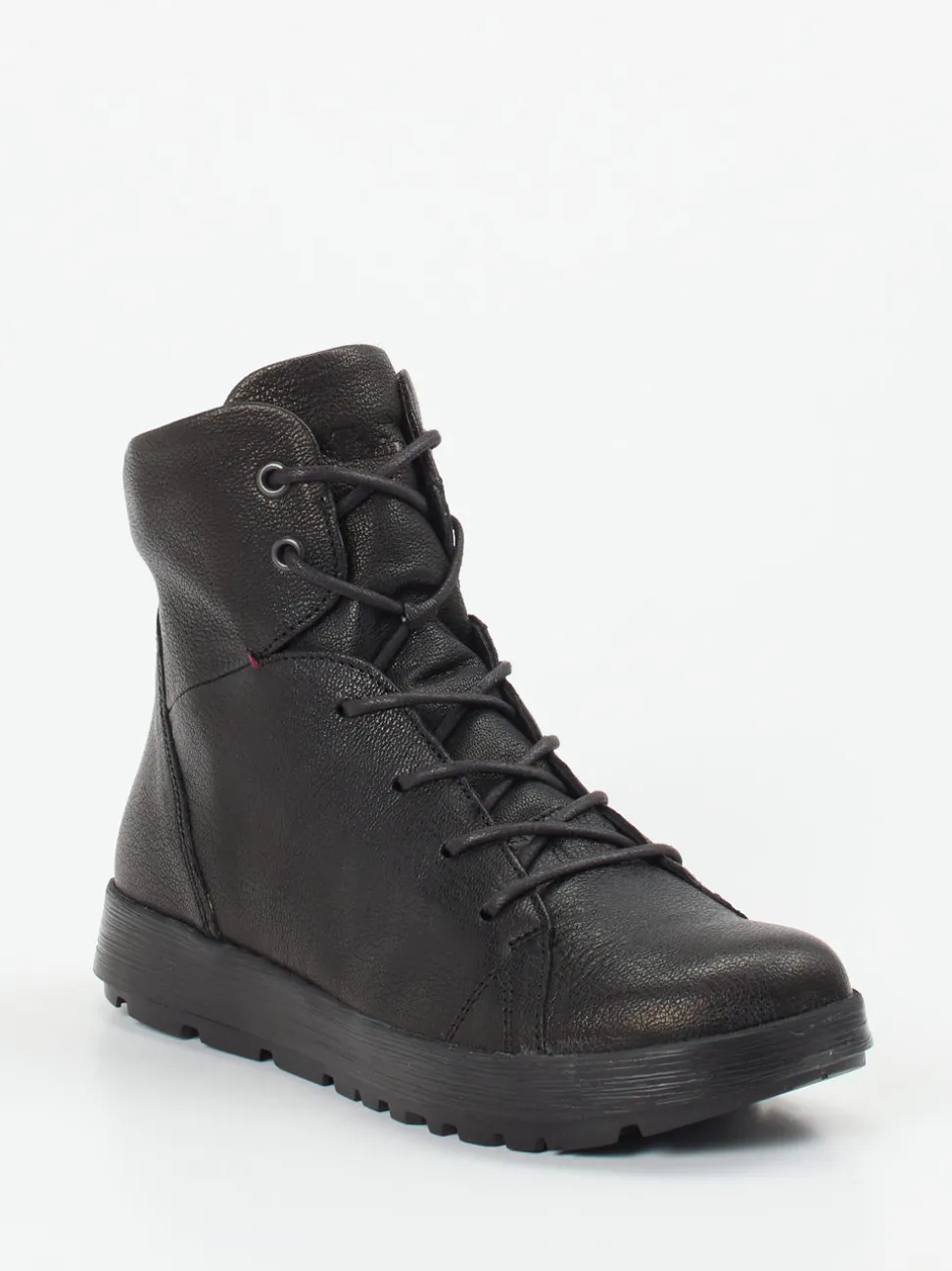 Think – Schnürboots aus Ziegenleder schwarz