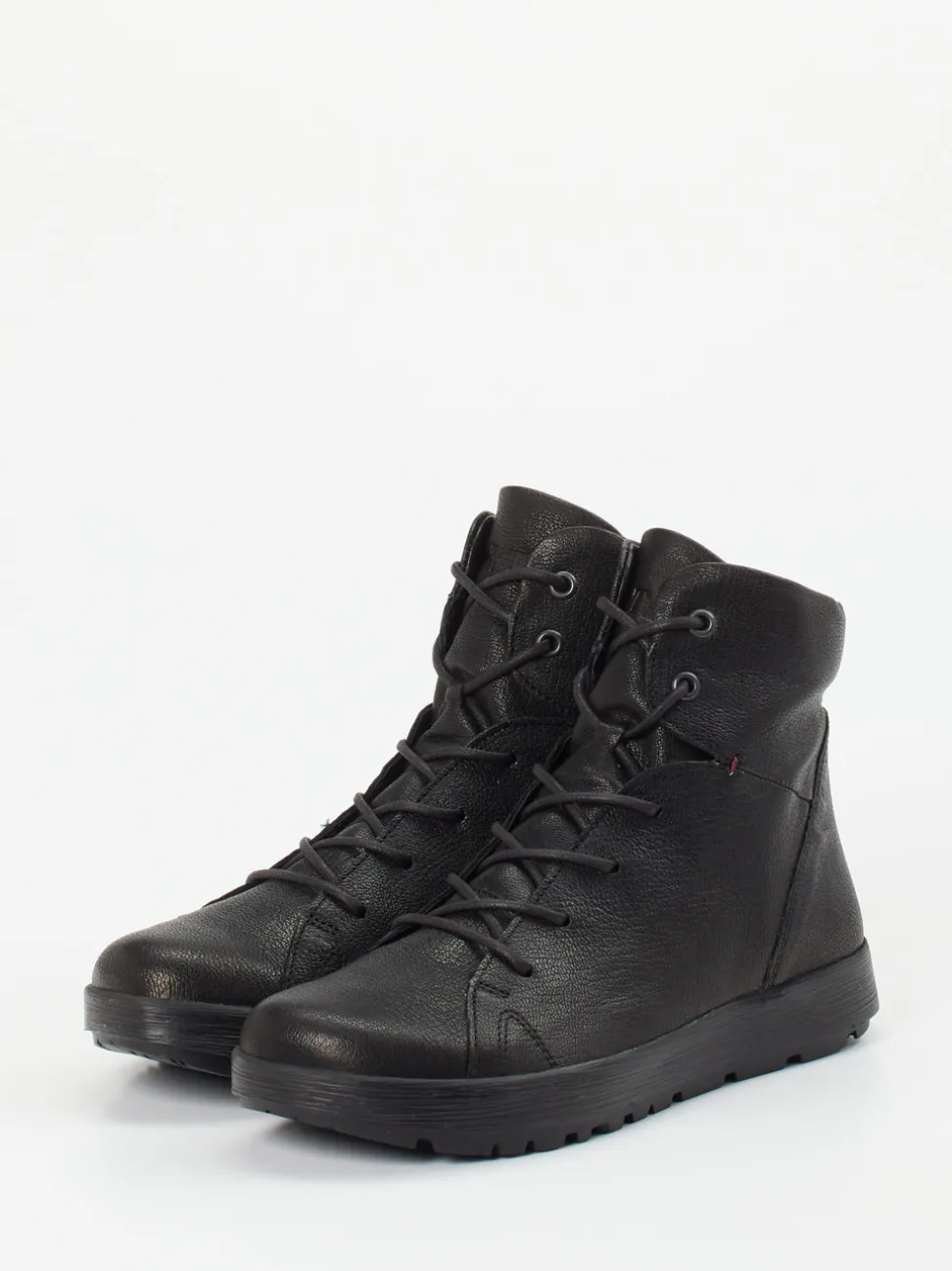 Think – Schnürboots aus Ziegenleder schwarz