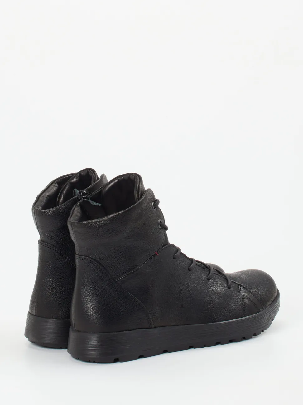 Think – Schnürboots aus Ziegenleder schwarz