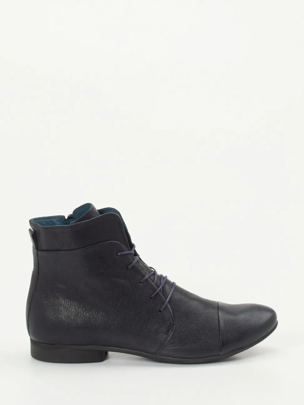 Think – Schnür-Boots aus Ziegenleder Schwarz