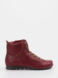 Think – Schnürboots aus Ziegenleder weinrot