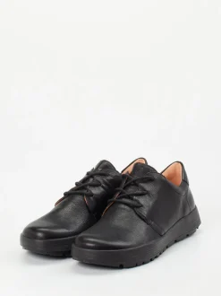 Think – Schnürschuh aus Lammleder schwarz