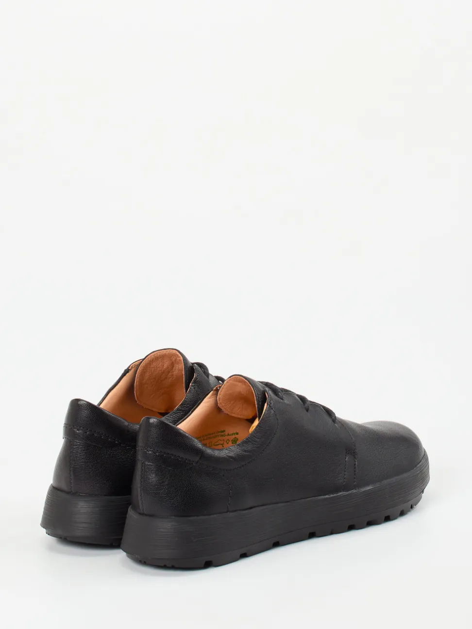 Think – Schnürschuh aus Lammleder schwarz