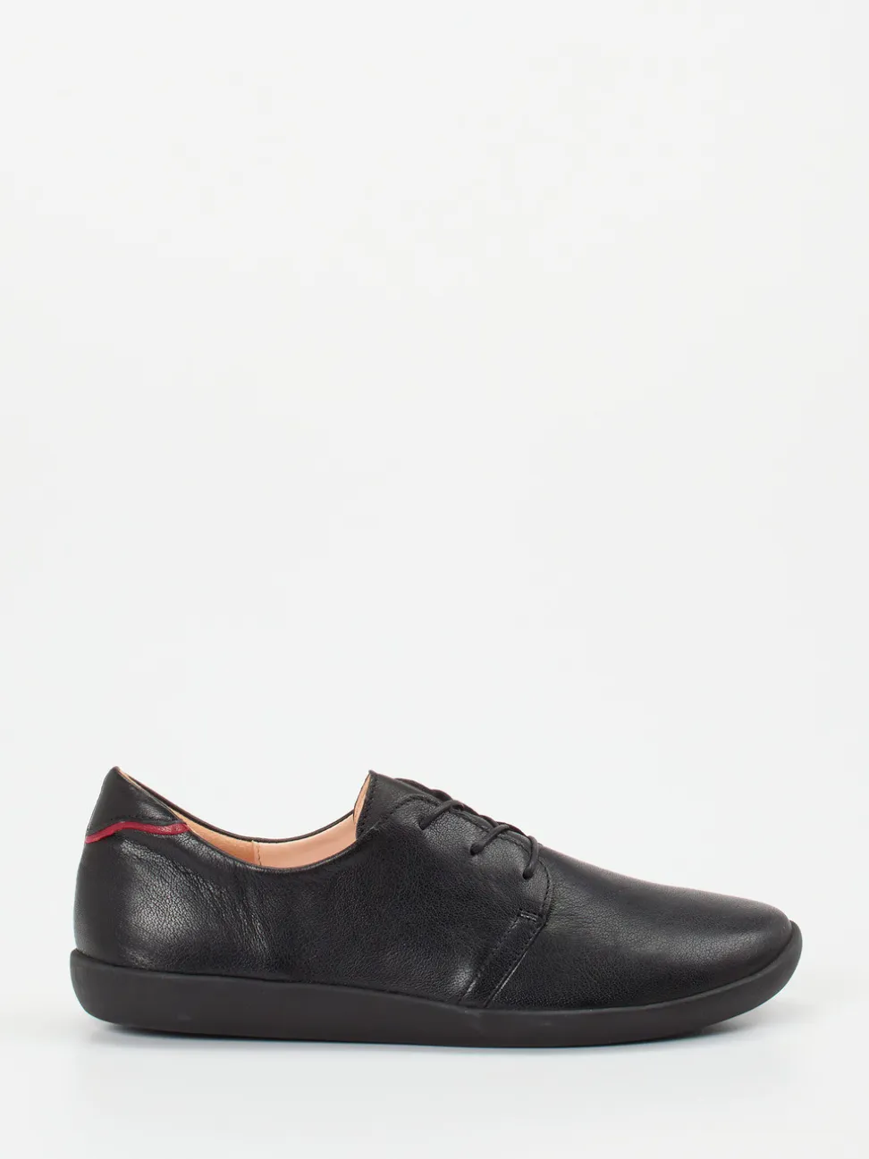 Think – Schnürschuh aus Lammleder Schwarz