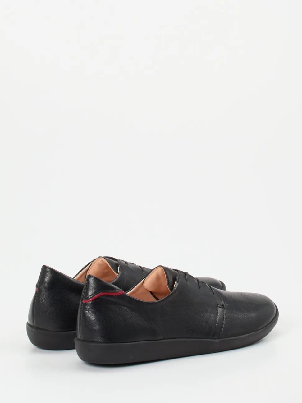 Think – Schnürschuh aus Lammleder Schwarz