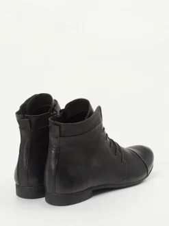Think – Schnürstiefelette aus Kalbleder Schwarz