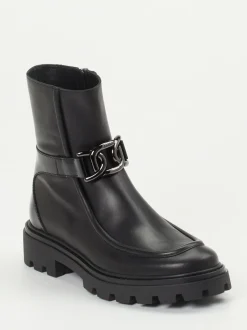Tod's – Biker-Stiefelette aus Kalbleder Schwarz
