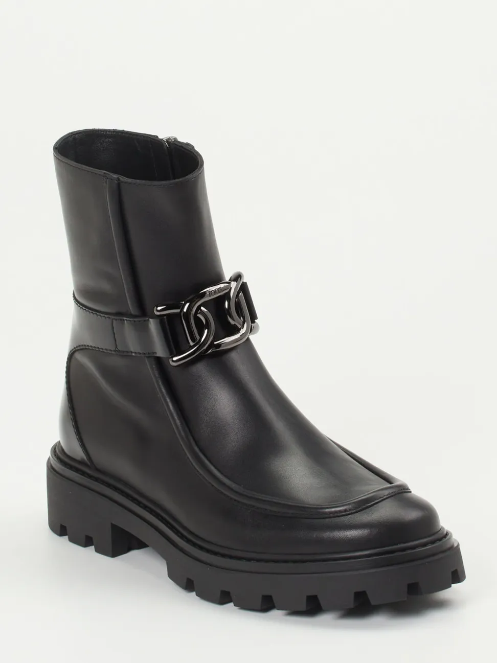 Tod's – Biker-Stiefelette aus Kalbleder Schwarz