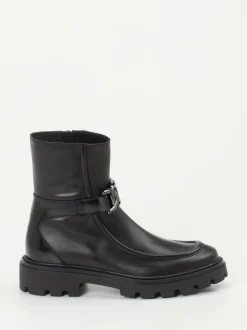 Tod's – Biker-Stiefelette aus Kalbleder Schwarz