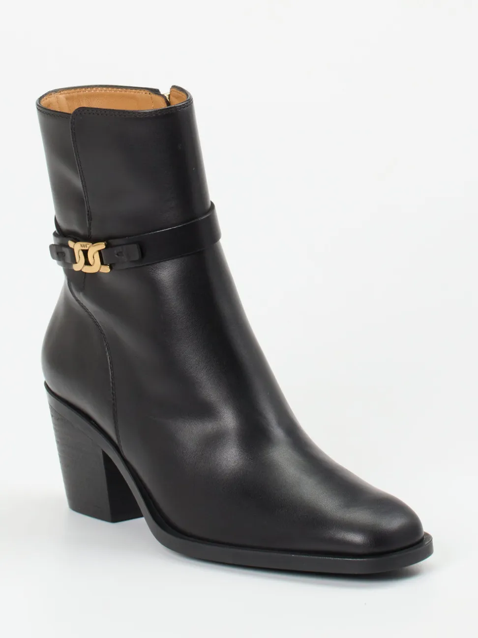 Tod's – Blockabsatz-Stiefeletten aus Kalbleder Schwarz